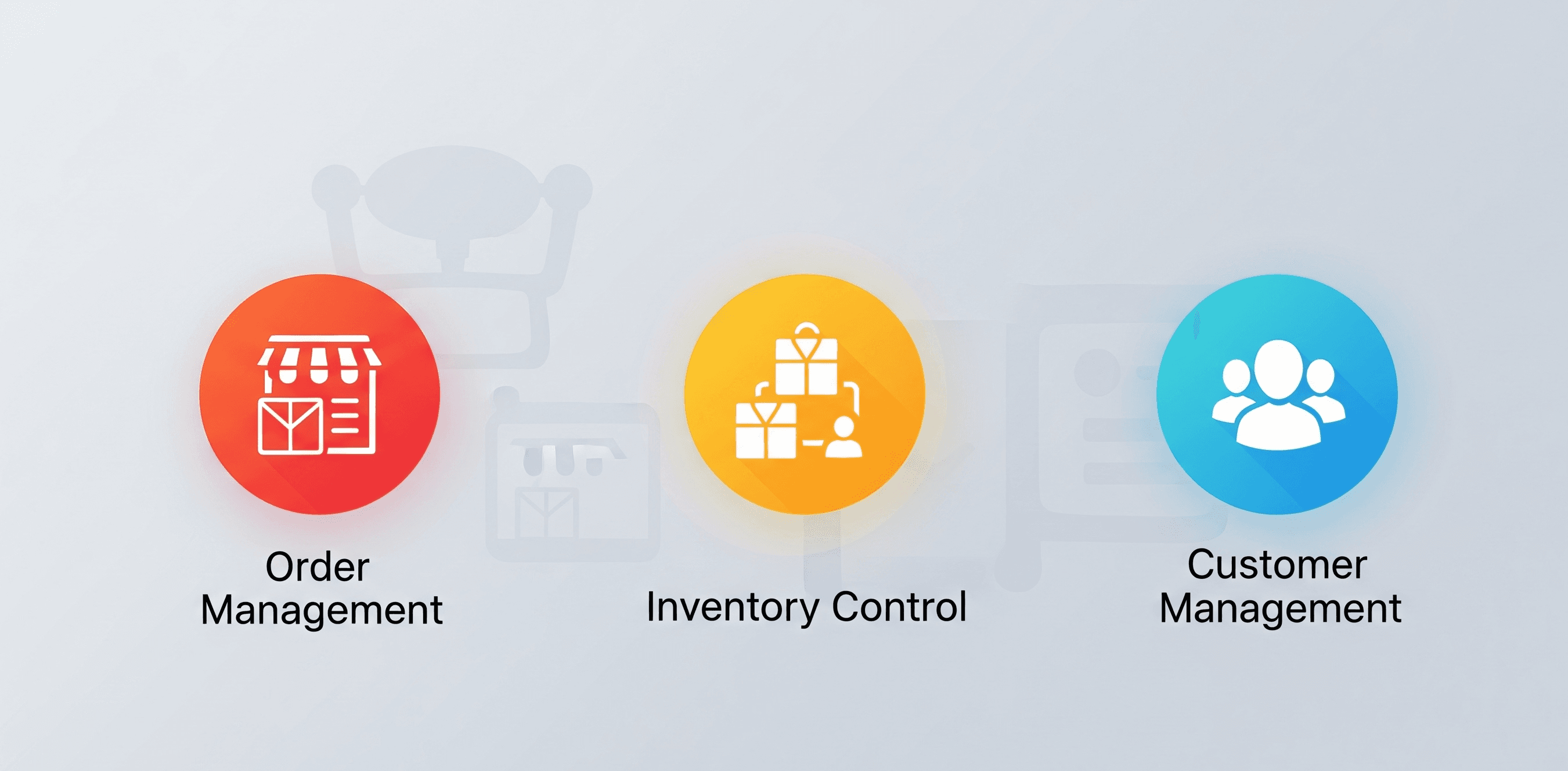 Overview of orders, inventory and customer operations
